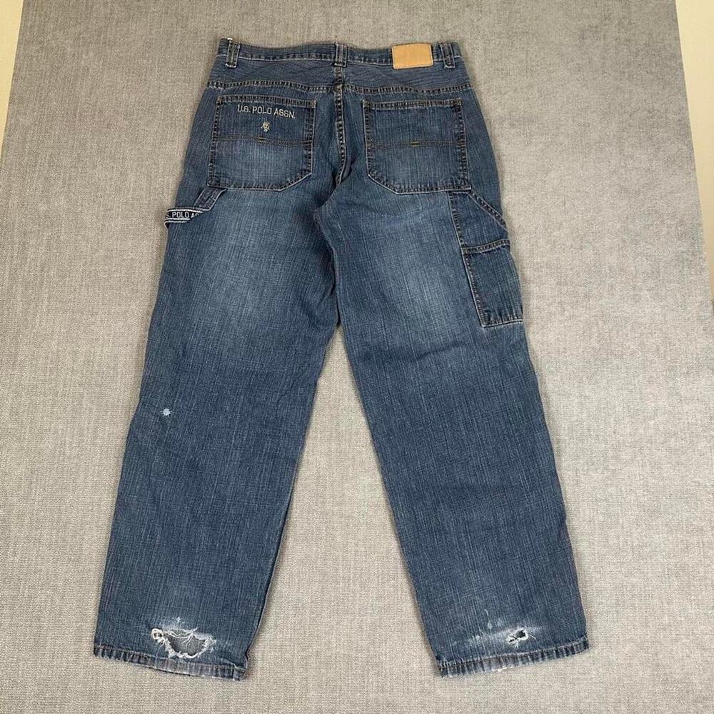 Y2K U.S. Polo Assn. carpenter baggy jeans
